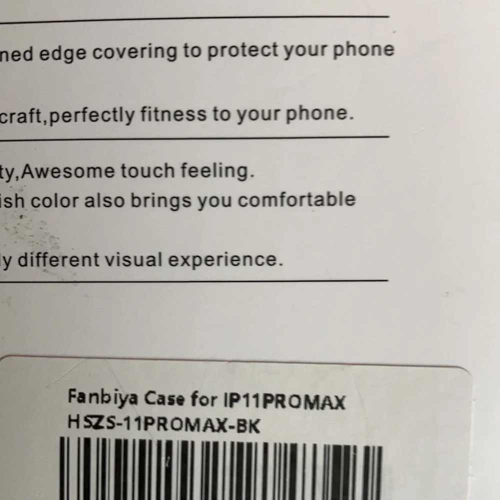 Fanbiya case for IPhone 11 Pro max in black